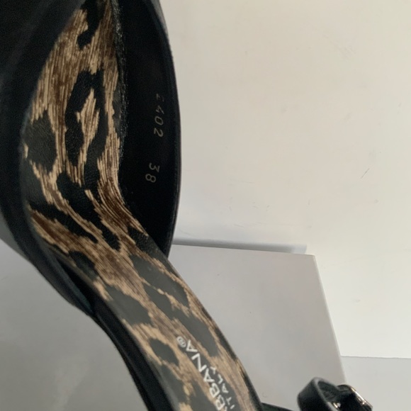 Dolce & Gabbana black heels  with ankle strap 37.5 - Picture 9 of 11